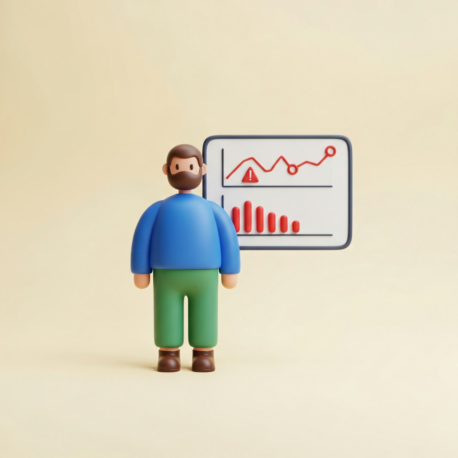 A business owner reviewing charts and data on a screen, symbolizing strategic planning and optimization for scaling an e-commerce dropshipping business.